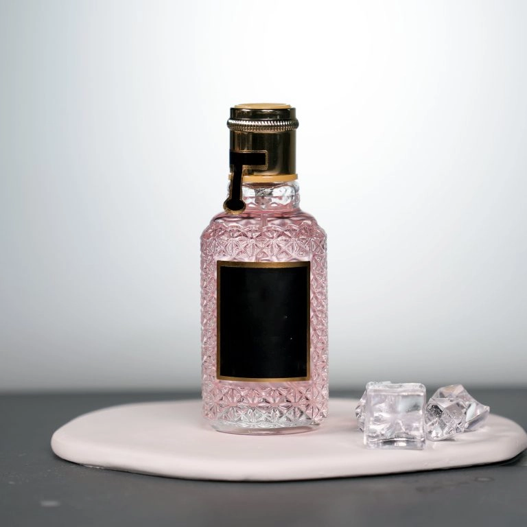 100ml Relief Pink Glass Perfume Bottle