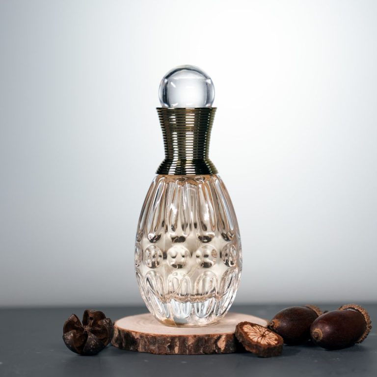 50ml Bowling Shape Embossed Design Perfume Bottle -1