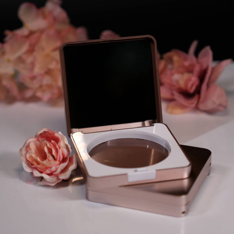 Square Rose Gold Empty Air Cushion Makeup Case with Mirror