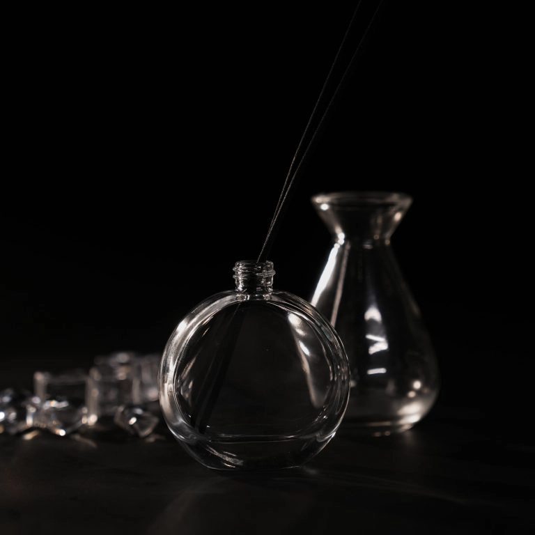 30ml flat round clear air aromatherapy bottles