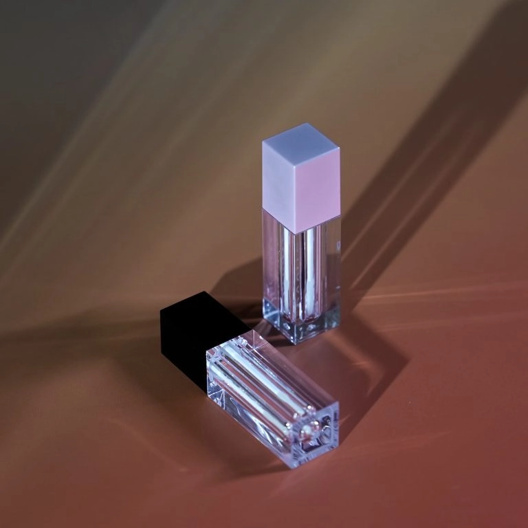 5ml sqare transparent lipgloss tube bottle