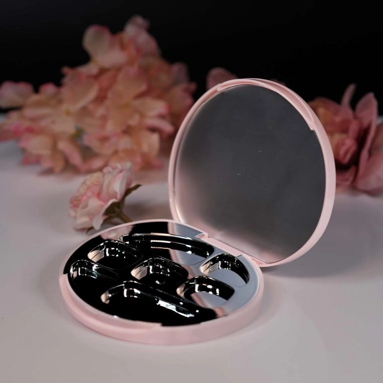 7 color round empty eyeshadow box