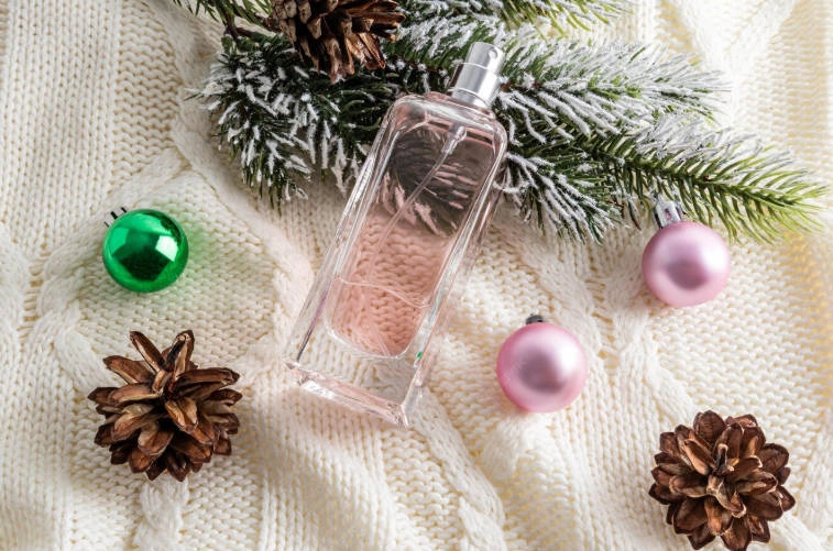 black Friday pink perfume bottle