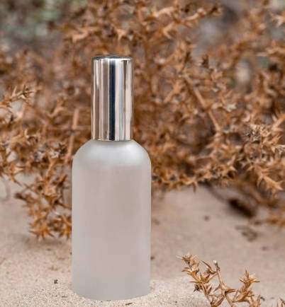 frosted glass perfume bottle 