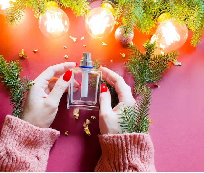 crystal perfume bottle for Christmas