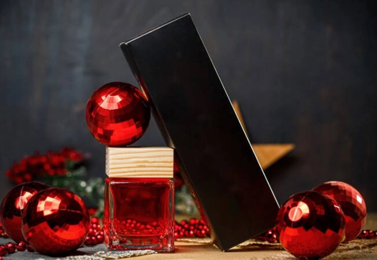 perfume bottle as Christmas gift