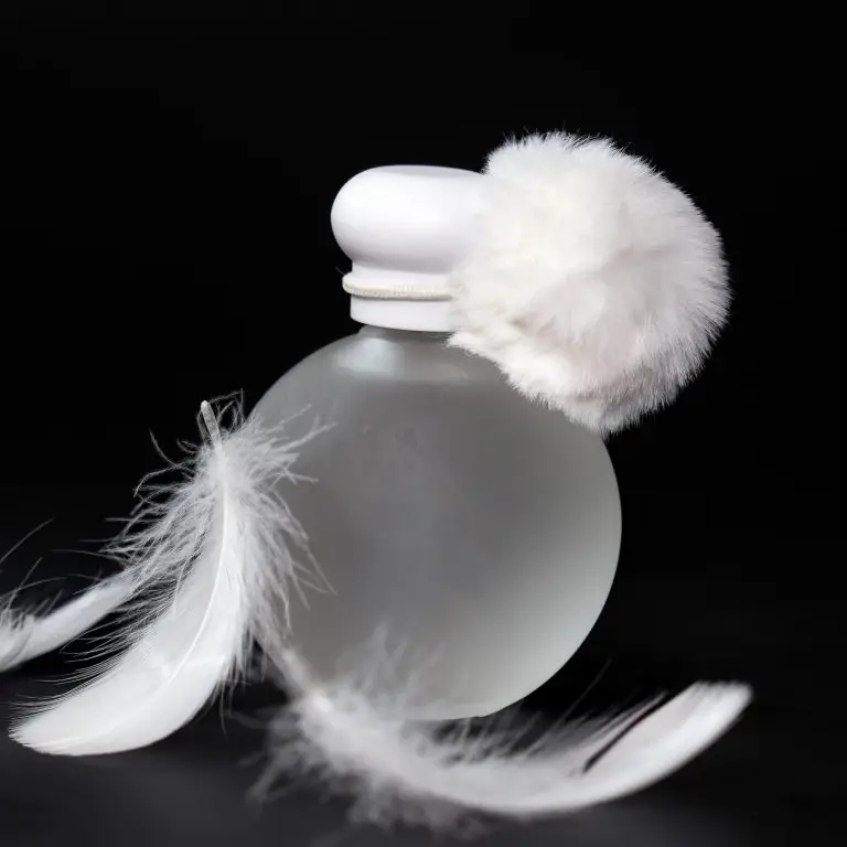 50ml Round Frosted Glass Perfume Bottle with White Cap
